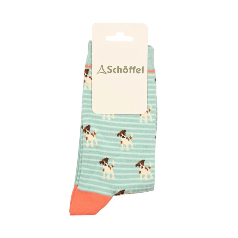 Schoffel Cotton Socks - Arctic Jack Russell
